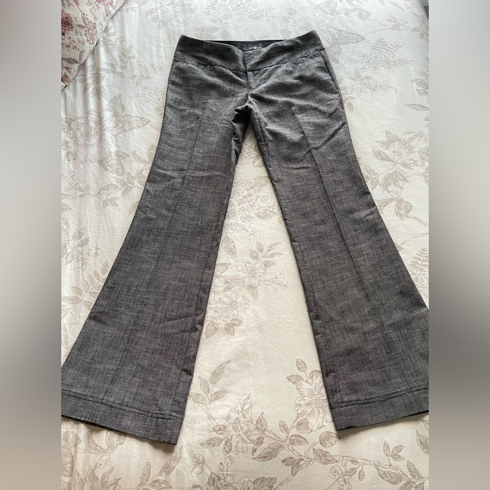 Forever21 Y2K Gray Low Rise Bootcut Flare Trouser Pants 1 XS Gilmore Girls Work